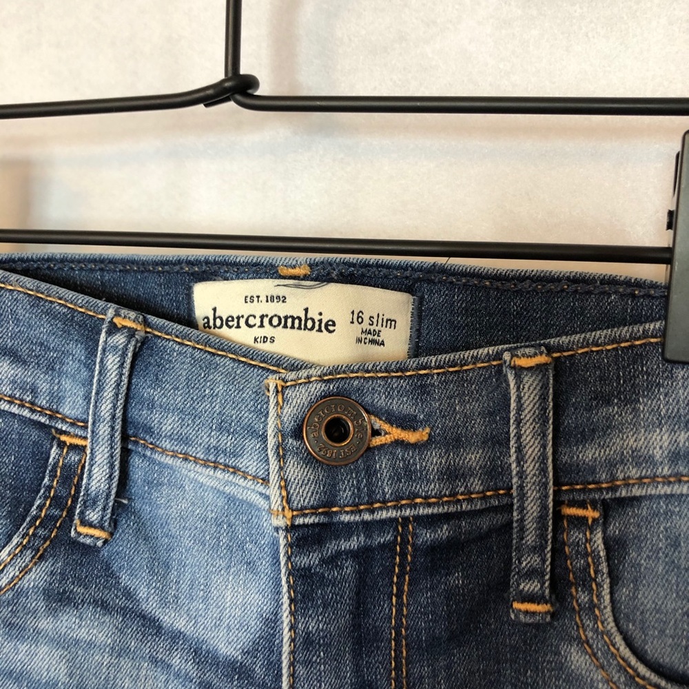 Abercrombie Kids Girls Skinny Jeans Size 16 Slim - Picture 4 of 4